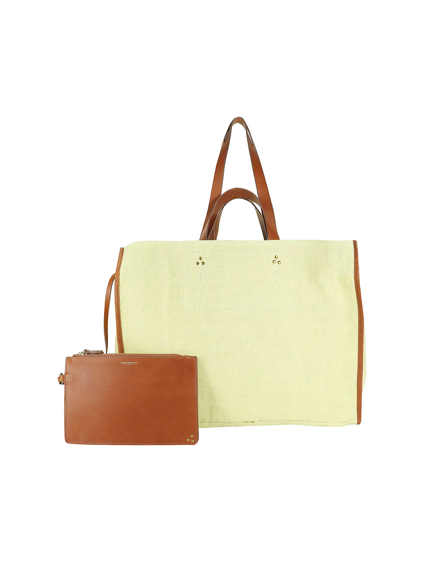 JEROME DREYFUSS | Leinentasche - Shopper LEON Large | gelb